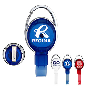 Pvc Free Recycled Plastic Carabiner Badge Reel W/Metal Clip 1 Pvc Free Recycled Plastic Carabiner Badge Reel W/Metal Clip 1