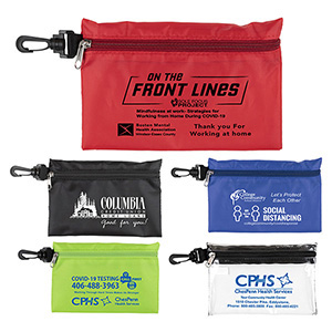 "Milos" Large Zipper Storage Pouch w/Plastic Hook (Overseas) 1 "Milos" Large Zipper Storage Pouch w/Plastic Hook (Overseas) 1