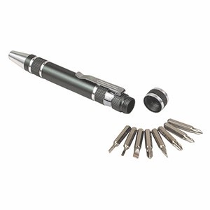 "Great Eight" 8 Bit Metal Screwdriver Tool Kit w/Metal Clip 1