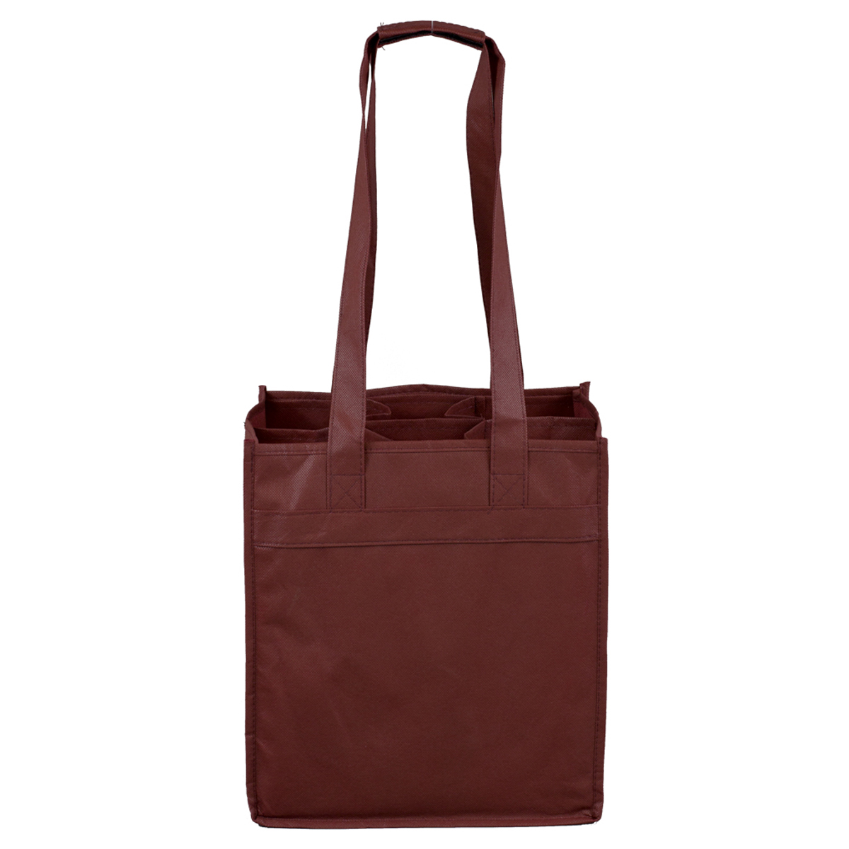 10"W x 11"H x 7"Gusset - "THE SONOMA" 6 Bottle Wine Tote Bag 1