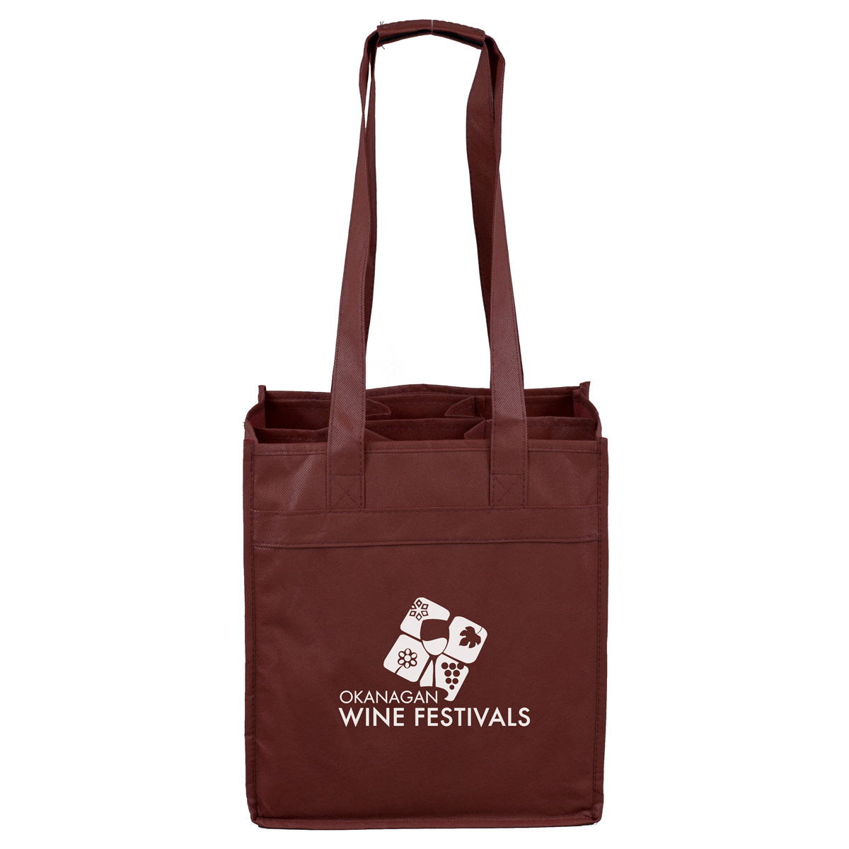 10"W x 11"H x 7"Gusset - "THE SONOMA" 6 Bottle Wine Tote Bag 1