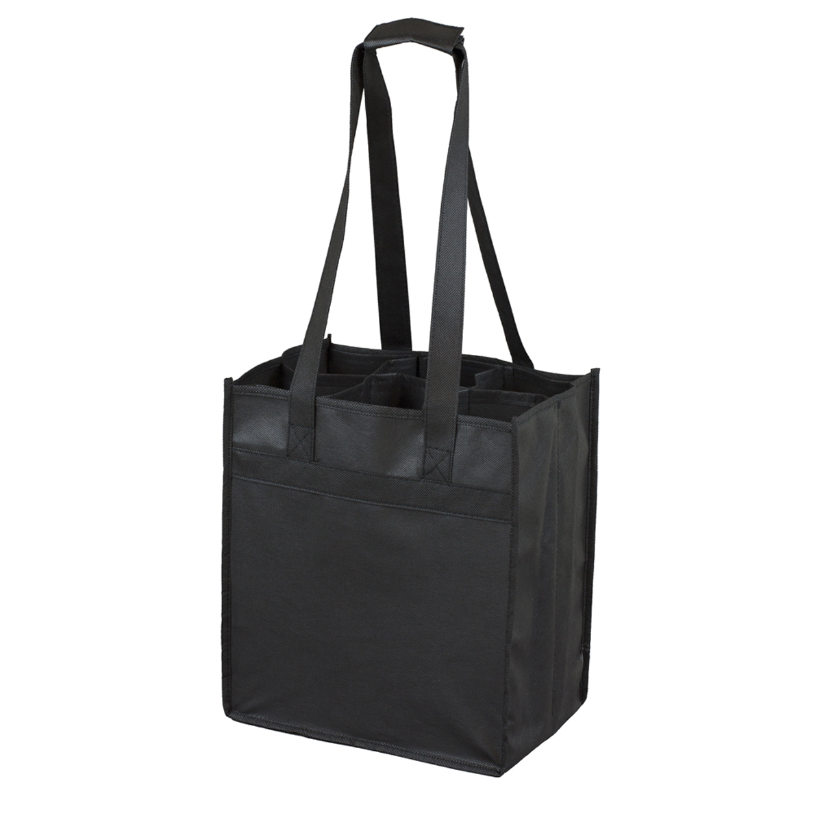 10"W x 11"H x 7"Gusset - "THE SONOMA" 6 Bottle Wine Tote Bag 1