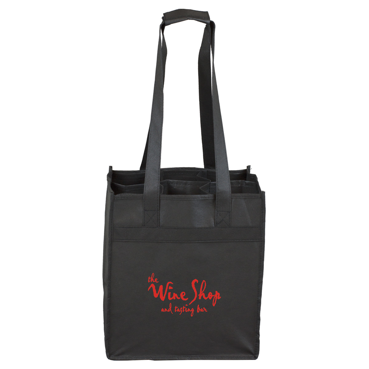 10"W x 11"H x 7"Gusset - "THE SONOMA" 6 Bottle Wine Tote Bag 1