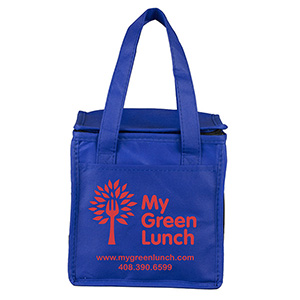 8"W x 8-1/2"H x 6"Gusset - "SUPER FROSTY" Insulated Food Delivery Bag – Lunch Size Tote 1