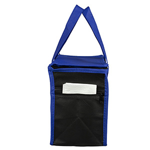 8"W x 8-1/2"H x 6"Gusset - "SUPER FROSTY" Insulated Food Delivery Bag – Lunch Size Tote 1