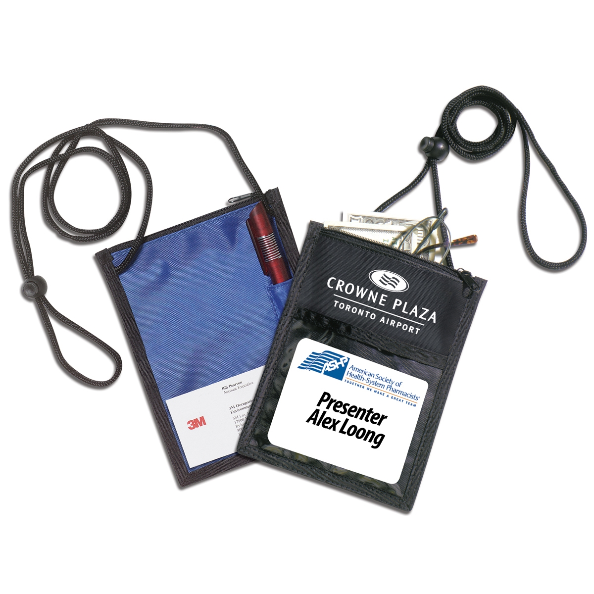"Closer" 420D Polyester 5 Function Trade Show Badgeholder & Neck Wallet 1
