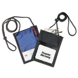 "Closer" 420D Polyester 5 Function Trade Show Badgeholder & Neck Wallet 1