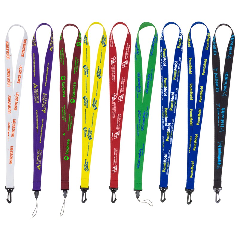 "Aurora" 3/4" Super Soft Polyester Silkscreen Lanyard (Overseas Production 8-10 Weeks) 1 "Aurora" 3/4" Super Soft Polyester Silkscreen Lanyard (Overseas Production 8-10 Weeks) 1