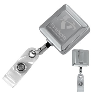 "Hamilton LZ" Square Solid Metal Retractable Badge Reel & Badge Holder w/Laser Imprint 1 "Hamilton LZ" Square Solid Metal Retractable Badge Reel & Badge Holder w/Laser Imprint 1