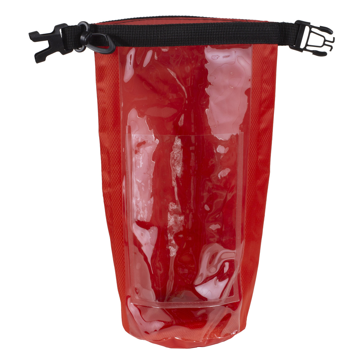 7" W x 11" H "The Navagio" 2.5 Liter Water Resistant Dry Bag With Clear Pocket Window 1