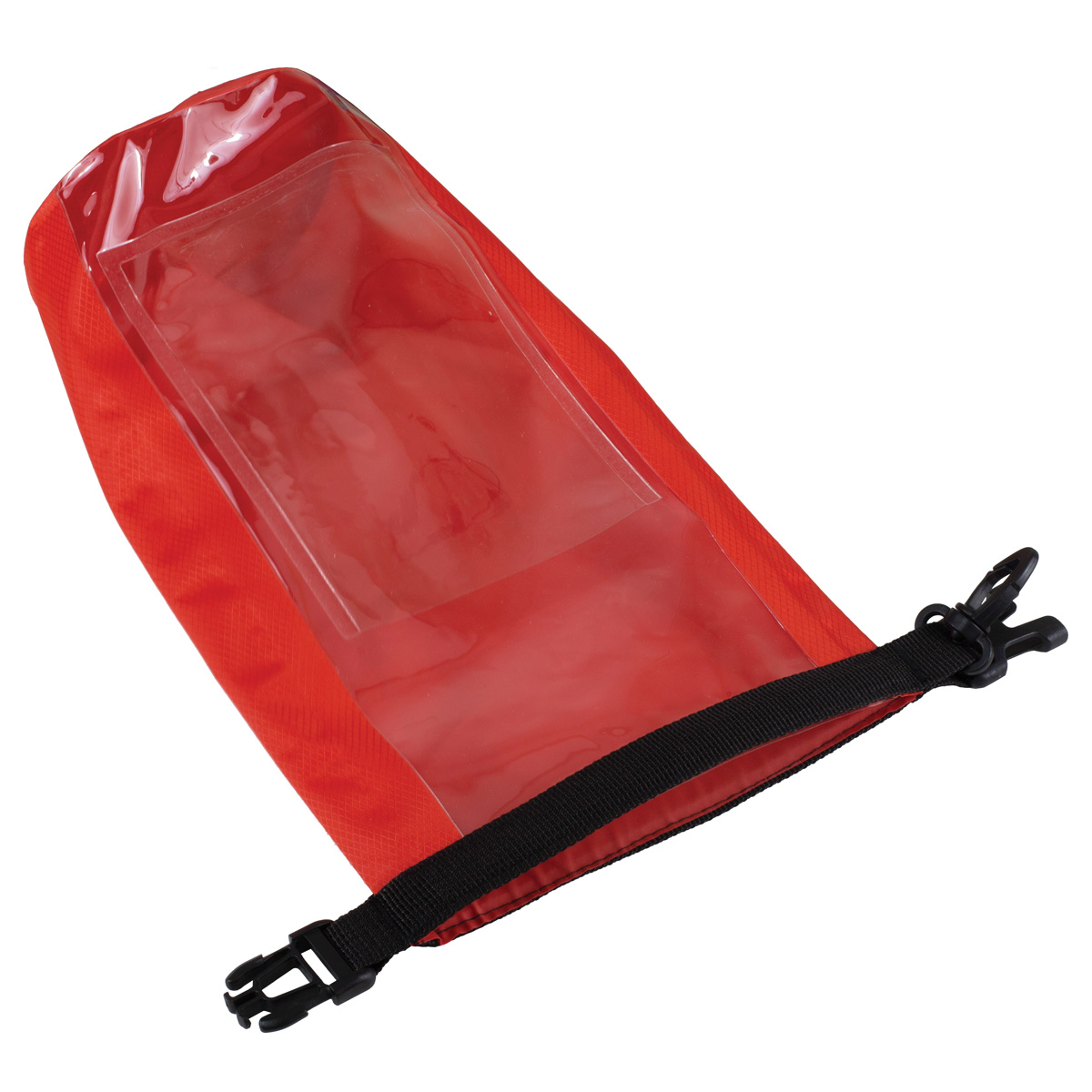 7" W x 11" H "The Navagio" 2.5 Liter Water Resistant Dry Bag With Clear Pocket Window 1