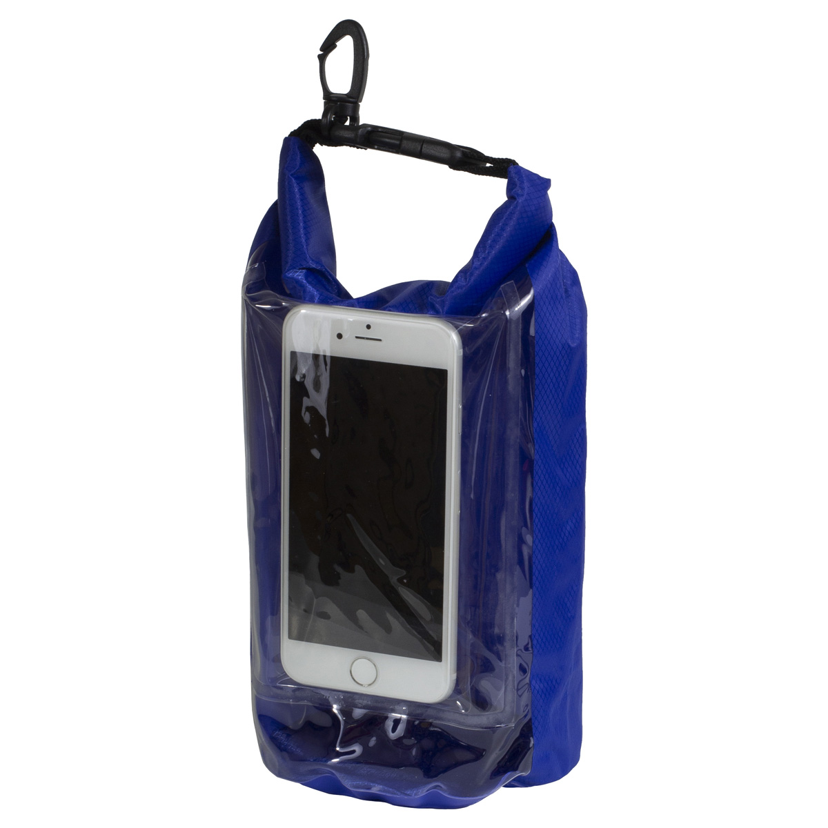 7" W x 11" H "The Navagio" 2.5 Liter Water Resistant Dry Bag With Clear Pocket Window 1