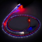 "Payson" 3-in-1 LED Lighted Cell Phone Charging Cable w/Type C Adapter 1 "Payson" 3-in-1 LED Lighted Cell Phone Charging Cable w/Type C Adapter 1