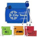 "RECHARGE PACK" Mobile Tech Charging Cable Kit in Microfiber Cinch Pack 1 "RECHARGE PACK" Mobile Tech Charging Cable Kit in Microfiber Cinch Pack 1