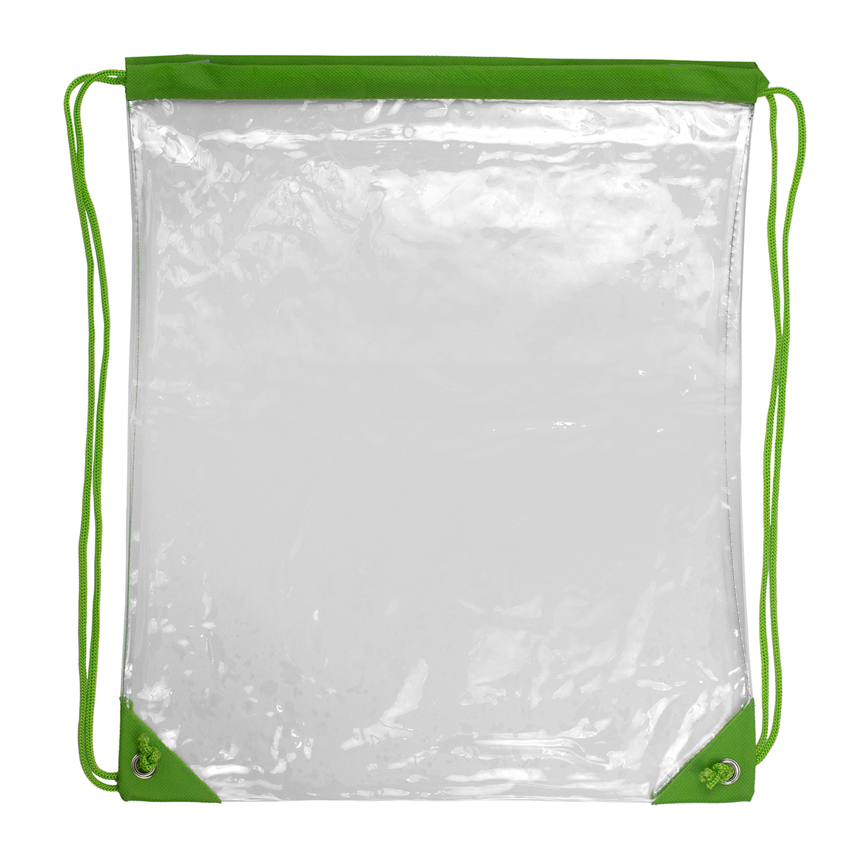 "Everest" Tall Clear Drawstring Cinch Pack Backpack 1