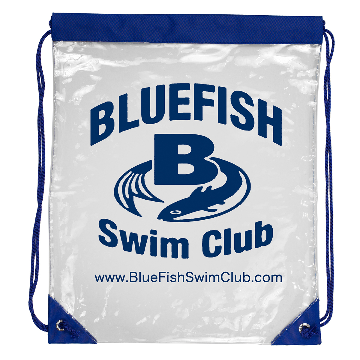"Everest" Tall Clear Drawstring Cinch Pack Backpack 1