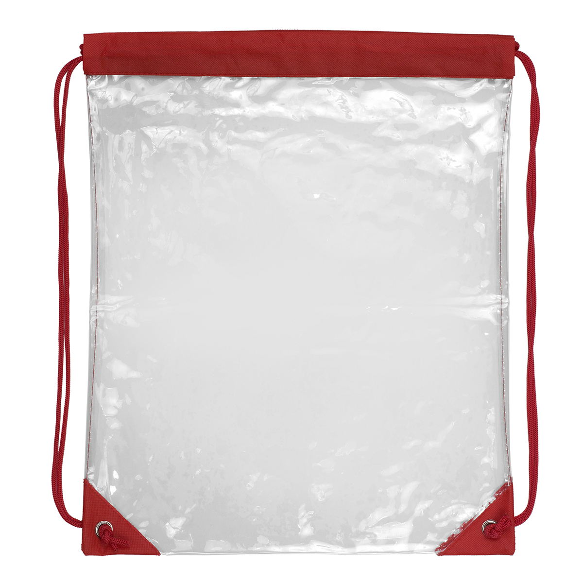 "Everest" Tall Clear Drawstring Cinch Pack Backpack 1