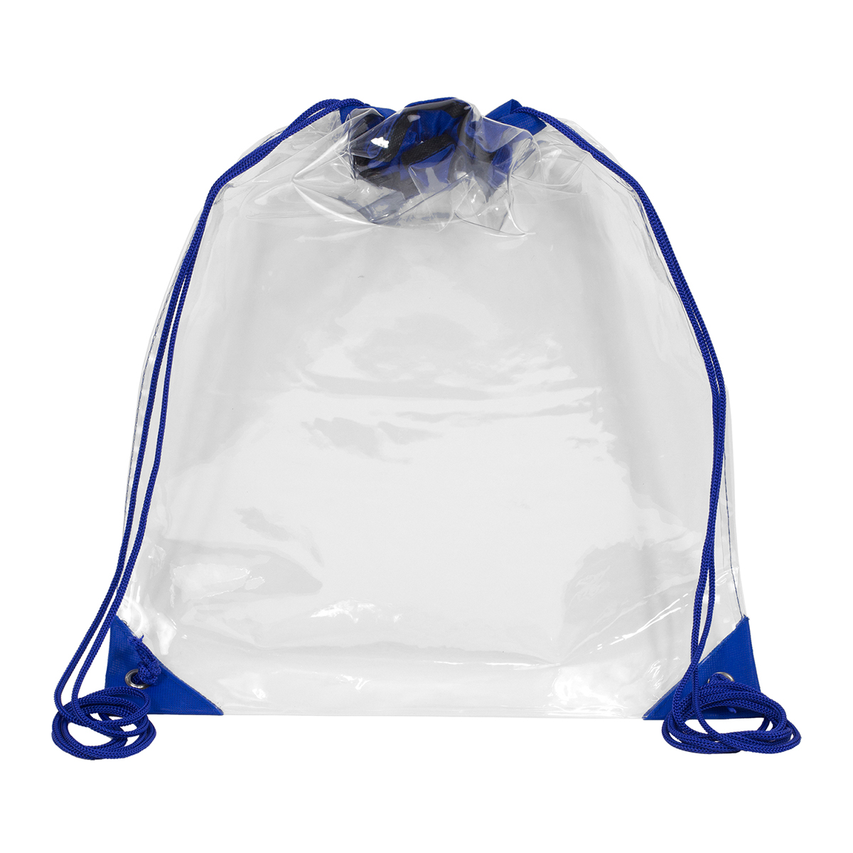 "Everest" Tall Clear Drawstring Cinch Pack Backpack 1