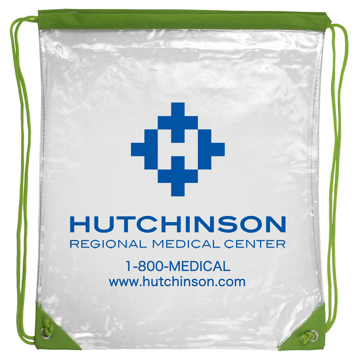 "Everest" Tall Clear Drawstring Cinch Pack Backpack 1