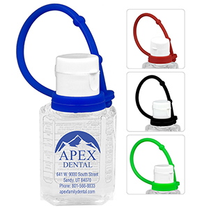 "SanPal Connect" 1.0 oz Compact Hand Sanitizer Antibacterial Gel in Flip-Top Squeeze Bottle 1
