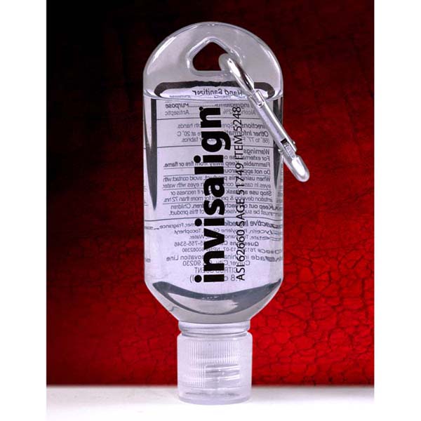 "SanGo L" 1.8 oz Hand Sanitizer Antibacterial Gel in Flip-Top Bottle with Carabiner 1 "SanGo L" 1.8 oz Hand Sanitizer Antibacterial Gel in Flip-Top Bottle with Carabiner 1