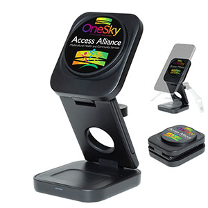 "AMPSTATION" 3-in-1 15W Wireless Charging Station 1 "AMPSTATION" 3-in-1 15W Wireless Charging Station 1