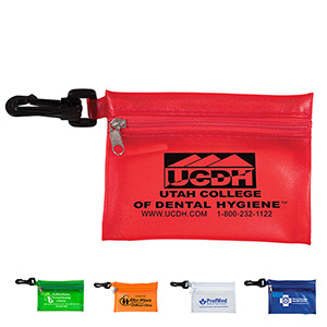 "Bali" Translucent Zipper Storage Pouch w/Plastic Hook 1 "Bali" Translucent Zipper Storage Pouch w/Plastic Hook 1