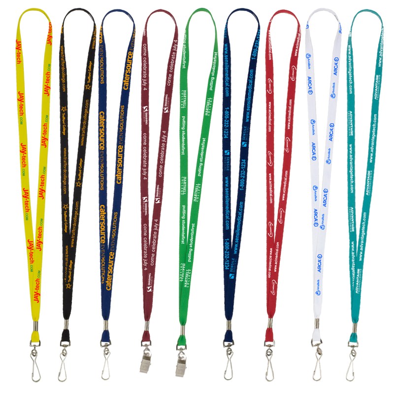 "Aurora" 3/8" Super Soft Polyester Silkscreen Lanyard (Overseas Production 8-10 Weeks) 1 "Aurora" 3/8" Super Soft Polyester Silkscreen Lanyard (Overseas Production 8-10 Weeks) 1