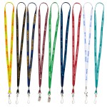 "Aurora" 3/8" Super Soft Polyester Silkscreen Lanyard (Overseas Production 8-10 Weeks) 1 "Aurora" 3/8" Super Soft Polyester Silkscreen Lanyard (Overseas Production 8-10 Weeks) 1