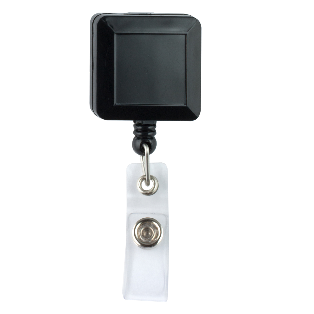 "Kent VL" Square Retractable Badge Reel & Badge Holder w/Metal Slip Clip (Spot Color) 1