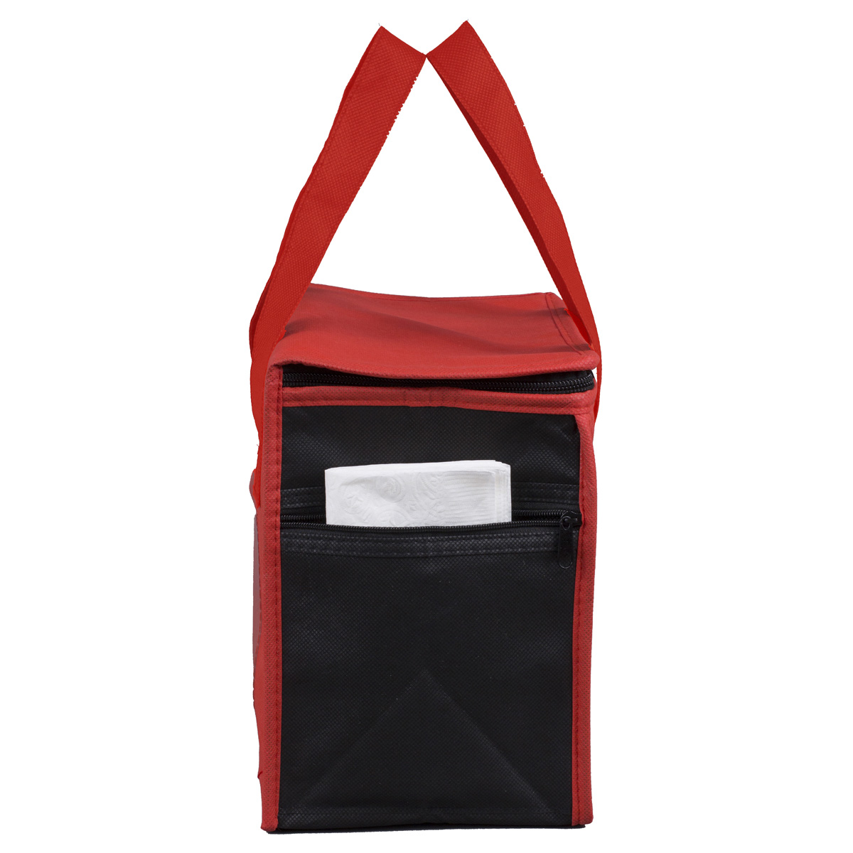 8"W x 8-1/2"H x 6"Gusset - "SUPER FROSTY" Insulated Food Delivery Bag – Lunch Size Tote (Overseas) 1