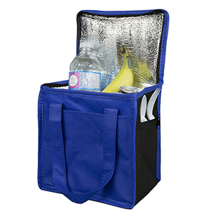 8"W x 8-1/2"H x 6"Gusset - "SUPER FROSTY" Insulated Food Delivery Bag – Lunch Size Tote (Overseas) 1