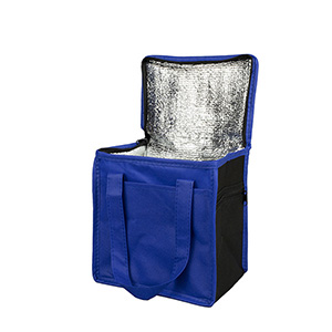8"W x 8-1/2"H x 6"Gusset - "SUPER FROSTY" Insulated Food Delivery Bag – Lunch Size Tote (Overseas) 1