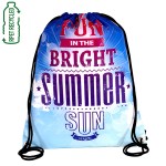 "SHASTA" 13" W x 16" H Recycled RPET Full Color Import 210D RPET Drawstring Cinch Pack Backpack 1 "SHASTA" 13" W x 16" H Recycled RPET Full Color Import 210D RPET Drawstring Cinch Pack Backpack 1