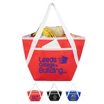 Zipper Cooler Tote, insulated tote bag, 6-pack size, convenient carry, picnic essential, beach trips 1 Zipper Cooler Tote, insulated tote bag, 6-pack size, convenient carry, picnic essential, beach trips 1