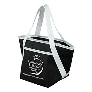 Zipper Cooler Tote, insulated tote bag, 6-pack size, convenient carry, picnic essential, beach trips 1