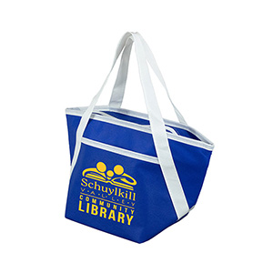 Zipper Cooler Tote, insulated tote bag, 6-pack size, convenient carry, picnic essential, beach trips 1