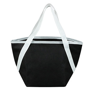 Zipper Cooler Tote, insulated tote bag, 6-pack size, convenient carry, picnic essential, beach trips 1