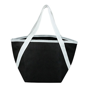Zipper Cooler Tote, insulated tote bag, 6-pack size, convenient carry, picnic essential, beach trips 1