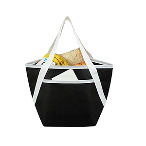 Zipper Cooler Tote, insulated tote bag, 6-pack size, convenient carry, picnic essential, beach trips 1