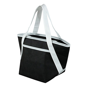 Zipper Cooler Tote, insulated tote bag, 6-pack size, convenient carry, picnic essential, beach trips 1