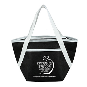 Zipper Cooler Tote, insulated tote bag, 6-pack size, convenient carry, picnic essential, beach trips 1