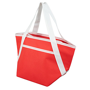 Zipper Cooler Tote, insulated tote bag, 6-pack size, convenient carry, picnic essential, beach trips 1