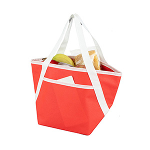 Zipper Cooler Tote, insulated tote bag, 6-pack size, convenient carry, picnic essential, beach trips 1