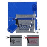 "Sundale" Mobile Tech Kit Charging Cables, Microfiber & Charging Cables in Zipper Kit 1 "Sundale" Mobile Tech Kit Charging Cables, Microfiber & Charging Cables in Zipper Kit 1