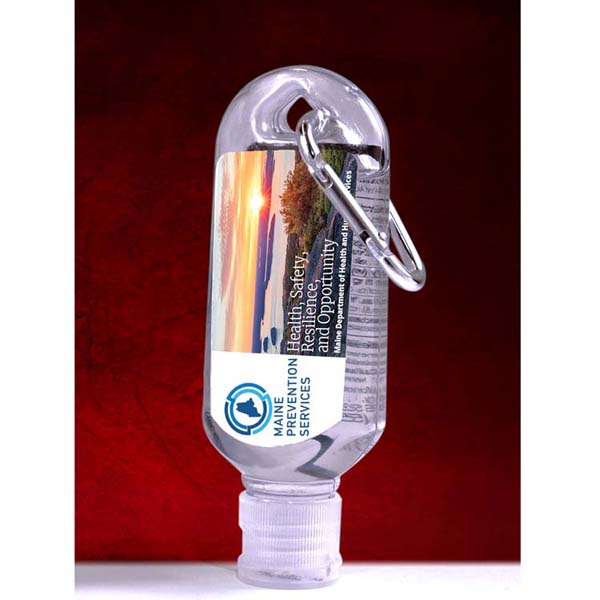 "SanGo L" 1.8 oz Hand Sanitizer Antibacterial Gel in Flip-Top Bottle with Carabiner 1 "SanGo L" 1.8 oz Hand Sanitizer Antibacterial Gel in Flip-Top Bottle with Carabiner 1