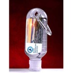 "SanGo L" 1.8 oz Hand Sanitizer Antibacterial Gel in Flip-Top Bottle with Carabiner 1 "SanGo L" 1.8 oz Hand Sanitizer Antibacterial Gel in Flip-Top Bottle with Carabiner 1