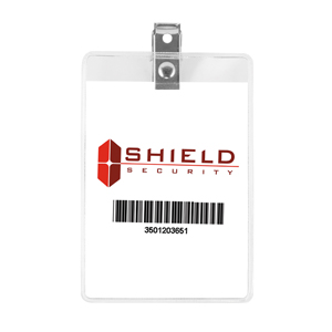 "Hilliard H" Clear Badge Holder (2-1/4"x 3" Insert) 1 "Hilliard H" Clear Badge Holder (2-1/4"x 3" Insert) 1