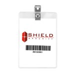 "Hilliard H" Clear Badge Holder (2-1/4"x 3" Insert) 1 "Hilliard H" Clear Badge Holder (2-1/4"x 3" Insert) 1