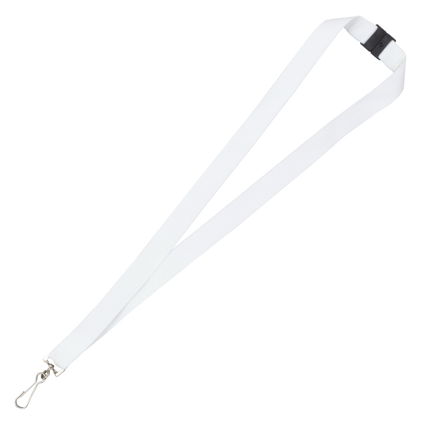 "MCGILL" 3/4" Blank Lanyard with Breakaway Safety Release Attachment - Swivel Clip 1